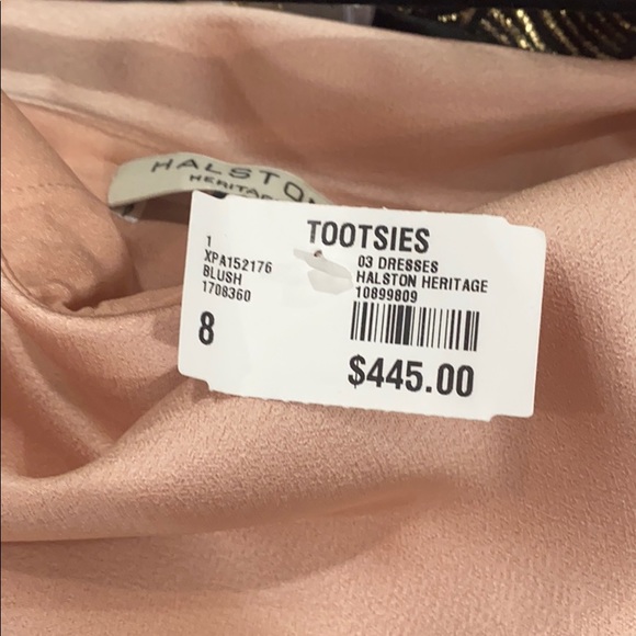 Pink Silk Halston Dress - Picture 4 of 4